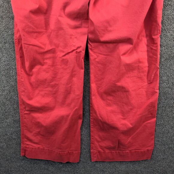 Lee Women's One True Fit Lower On The Waist Pants Red 16M Flat Front - Picture 7 of 10